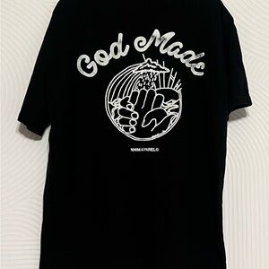 God Made Black Graphic Tee